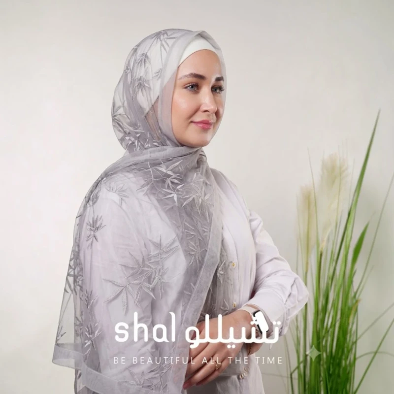 شال دانتيل فيكتوريا نسائي – نقشة أوراق