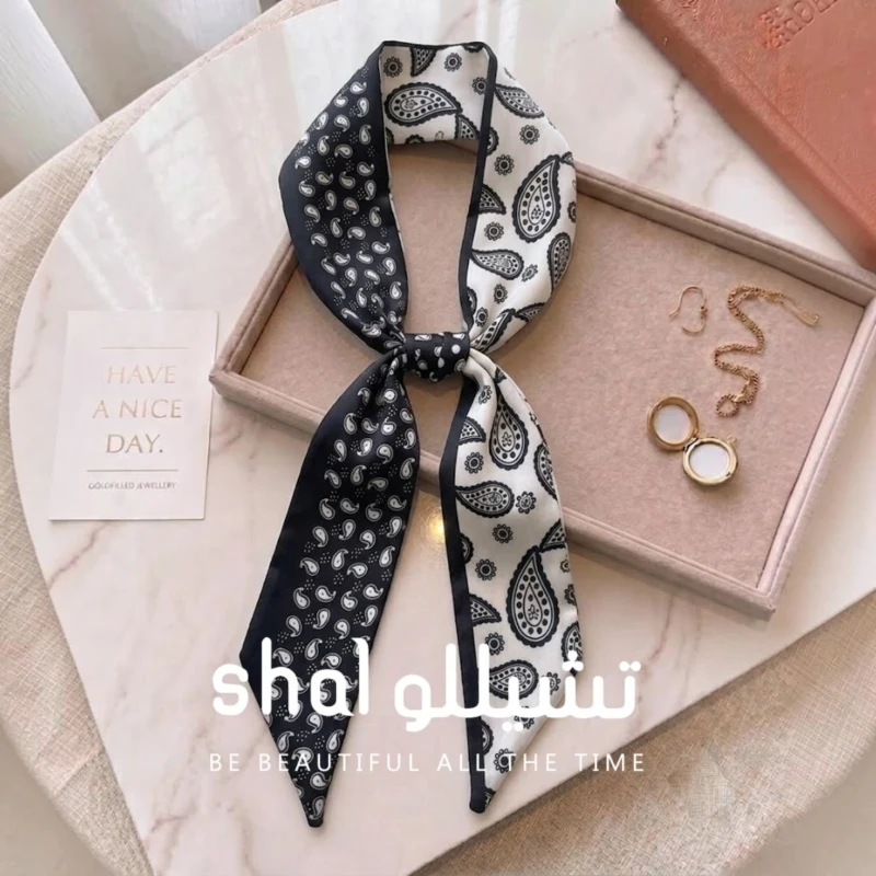 فولار ساتان نسائي منقوش