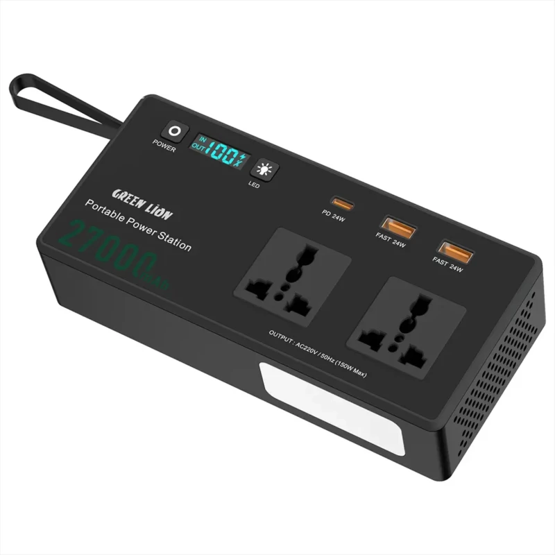 محطة طاقة Green Lion Volt Mate – بطارية 27000 وخرج AC150W
