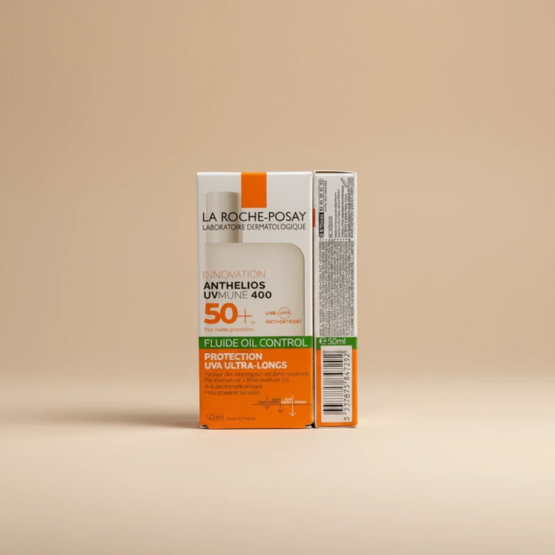 واقي شمس Anthelios UVMune 400 Oil Control Fluid SPF50+ من لاروش بوزيه - 50 مل