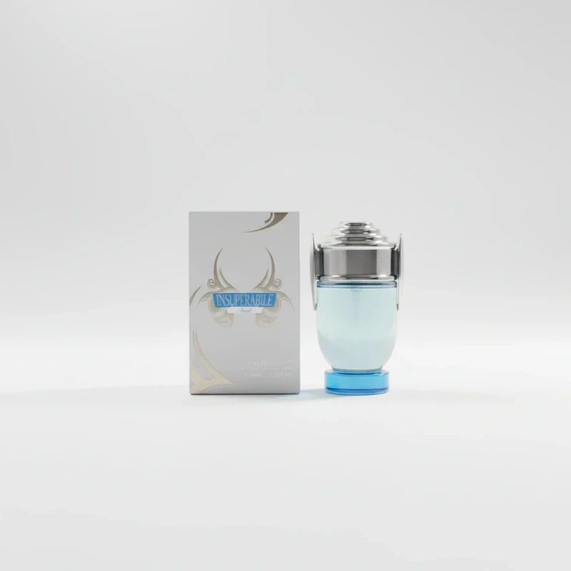 عطر رجالي Insuperabile – عبوة شفافة بتدرج أزرق بتصميم عصري-130-101-19