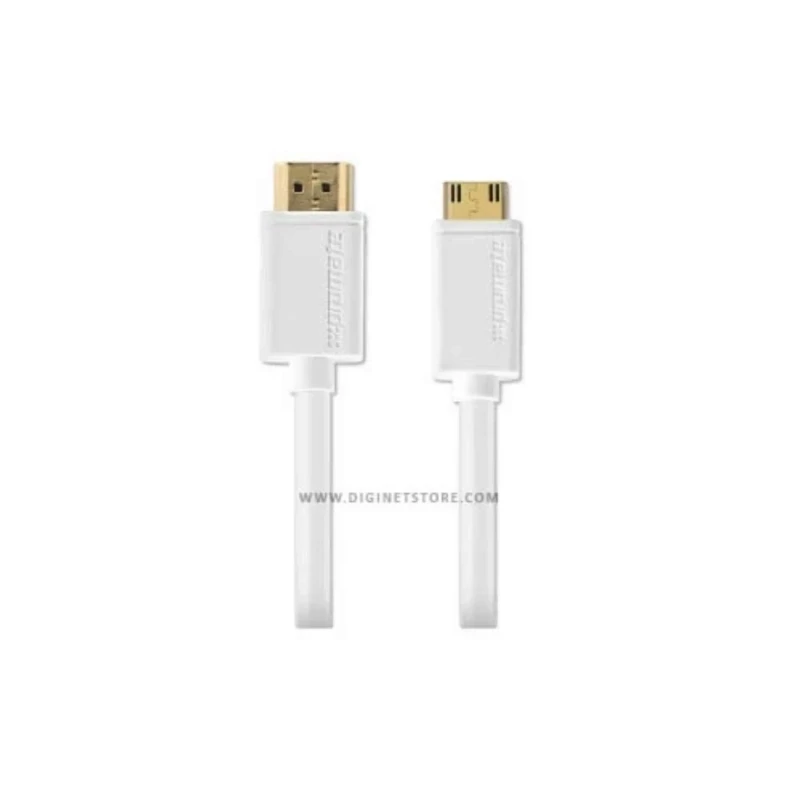 كابل Promate LinkMate-H2L – Mini-HDMI إلى HDMI بطول 3 متر