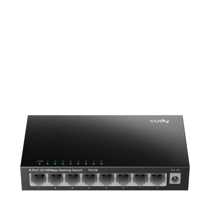 سويتش شبكة Cudy FS108 – 8 منافذ 10/100 Mbps
