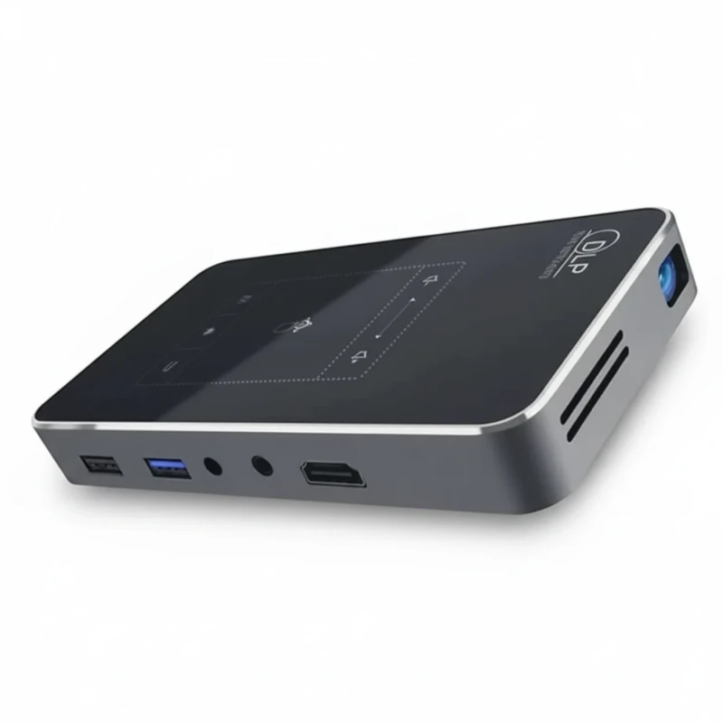 بروجكتر P9 محمول ببطارية – دعم 4K وشاشة حتى 120 بوصة