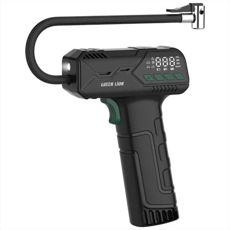 منفاخ إطارات Green Lion Hyper Air – ضغط 150 PSI وخرطوم 51 سم