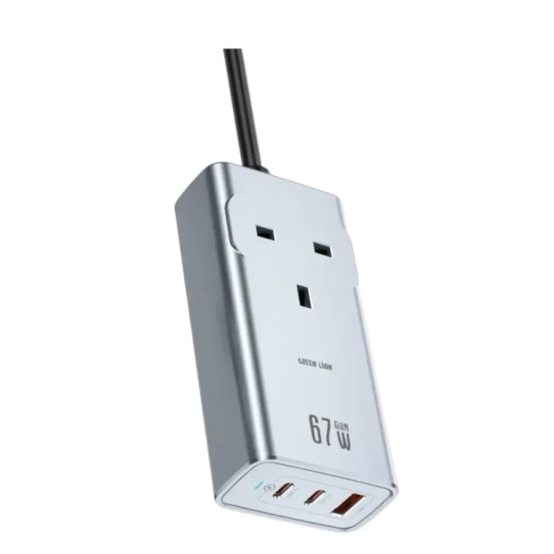 وصلة كهرباء Green Lion GaN Premium – شحن PD 67 واط