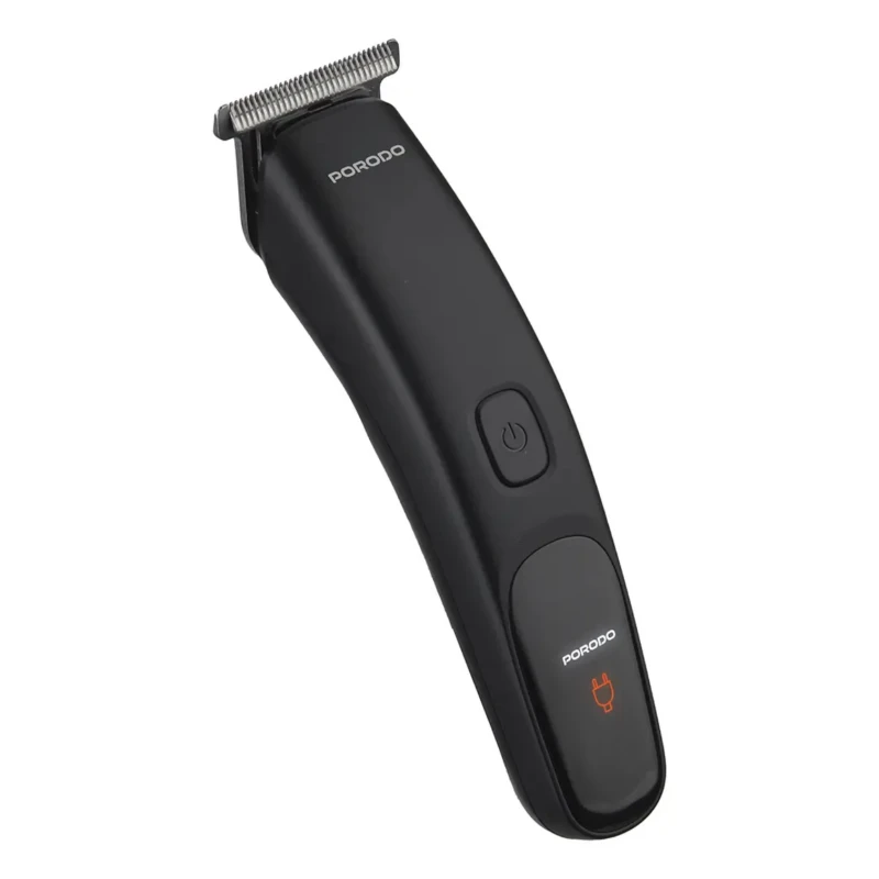 ماكينة تحديد شعر Porodo T-Blade – 60 دقيقة تشغيل وشحن USB-C اسود