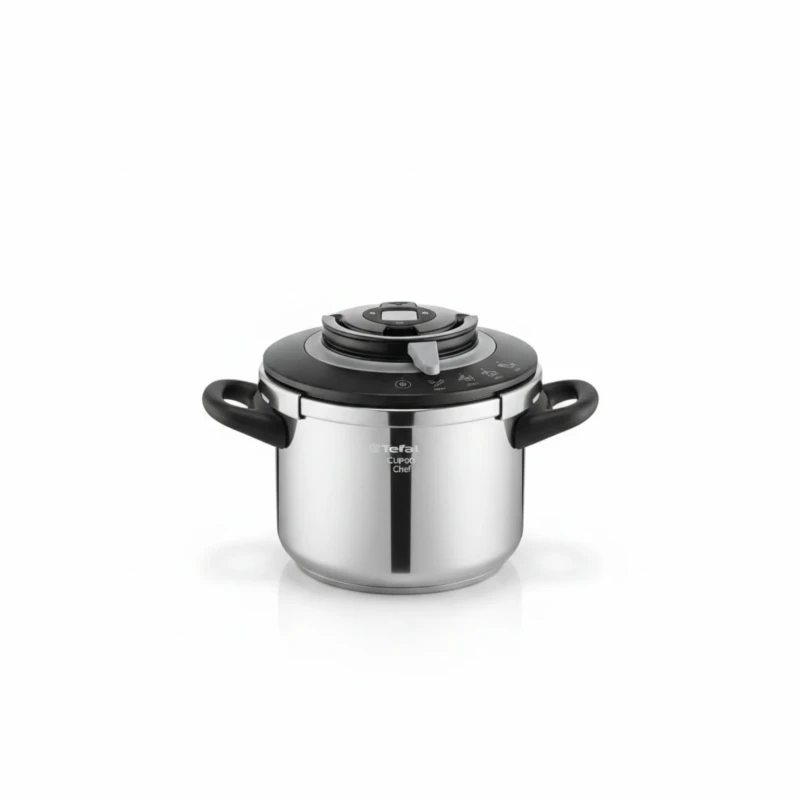 طنجرة ضغط Tefal Clipso+ Chef ستانلس ستيل – سعة 8 لتر