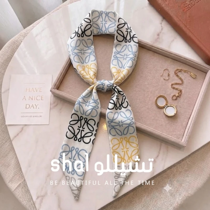 فولار ساتان نسائي منقوش
