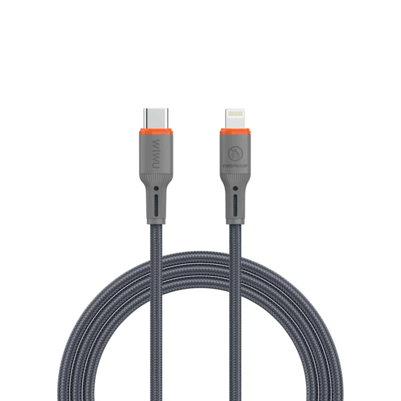 كابل شحن WiWU Wi-C097 FlameGuard من USB-C إلى Lightning 27W
