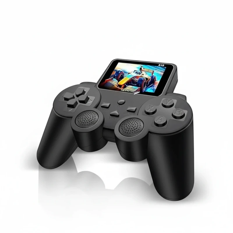 قبضة العاب S10 Gamepad – شاشة مدمجة وألعاب كلاسيكية