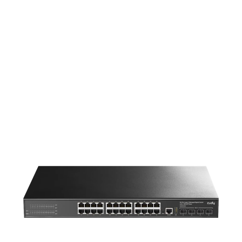سويتش شبكة Cudy GS5024S4 – 24 منفذاً مدار Layer 3