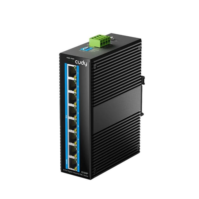 سويتش صناعي Cudy IG1008P – 8 منافذ Gigabit وPoE+