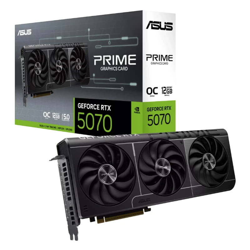 كرت شاشة ASUS PRIME RTX 5070 OC – ذاكرة 12GB GDDR7