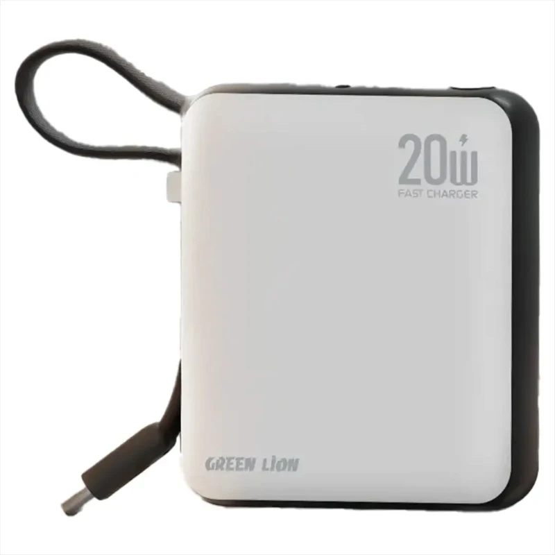 باور بنك Green Lion Nuru – سعة 10000 وPD20W وكابل حمل أبيض