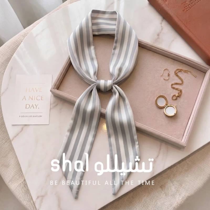 فولار ساتان نسائي منقوش