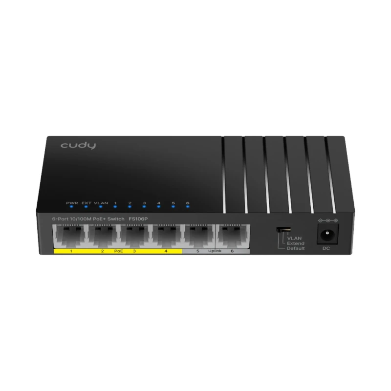 سويتش شبكات Cudy FS106P – 6 منافذ و PoE+ ‏36W