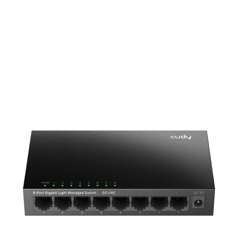 سويتش شبكة Cudy GS108E – 8 منافذ مدار