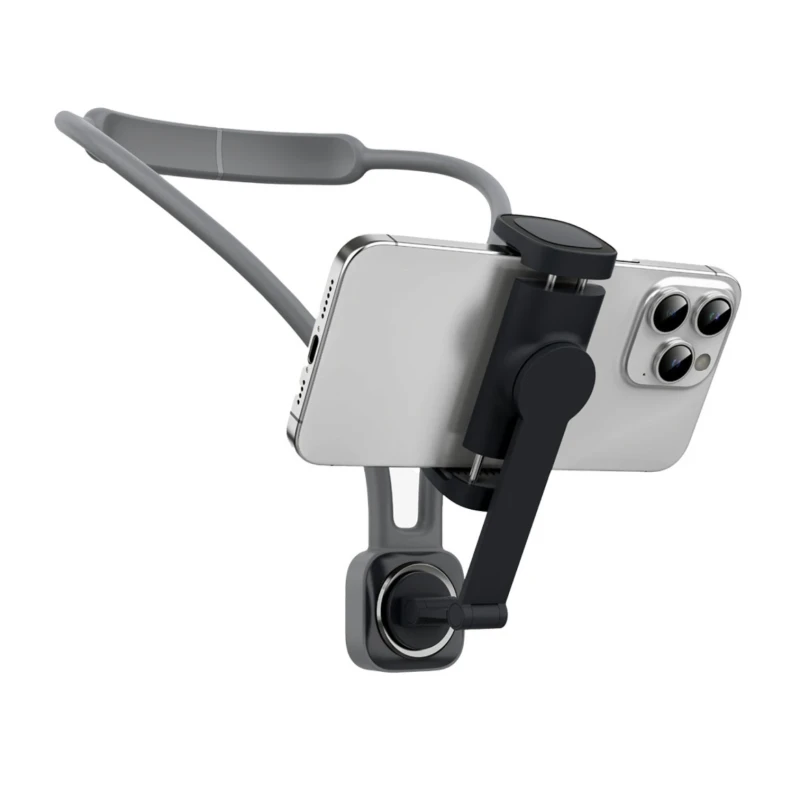 حامل هاتف للرقبة Porodo Neck Mount – للتصوير دون حمل الهاتف اسود