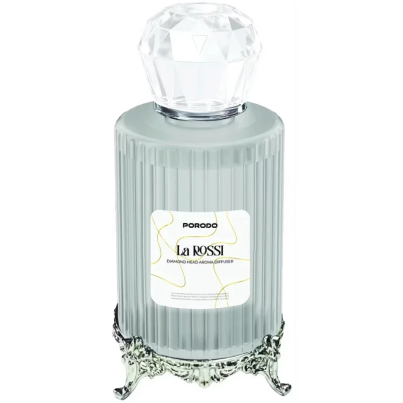 فواحة عطر كهربائية Porodo – 120 مل ورأس بتصميم ماسي أبيض