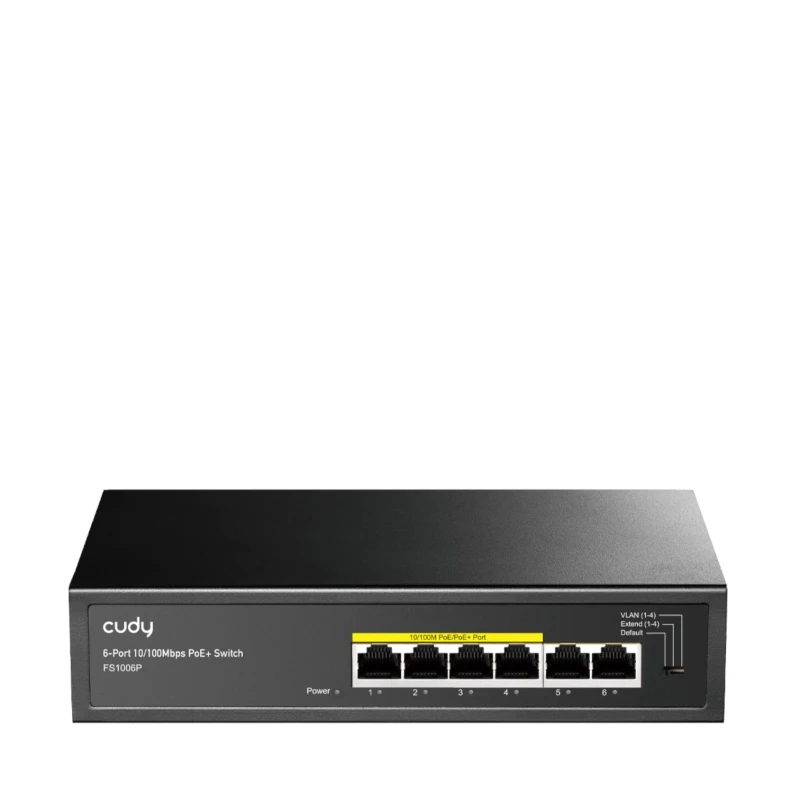 سويتش شبكة Cudy FS1006P – 6 منافذ PoE+