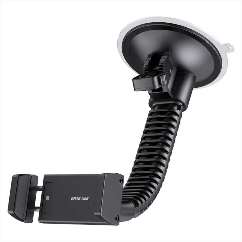 حامل هاتف سيارة Green Lion GV-550 – ذراع مرن وقاعدة 110 مم