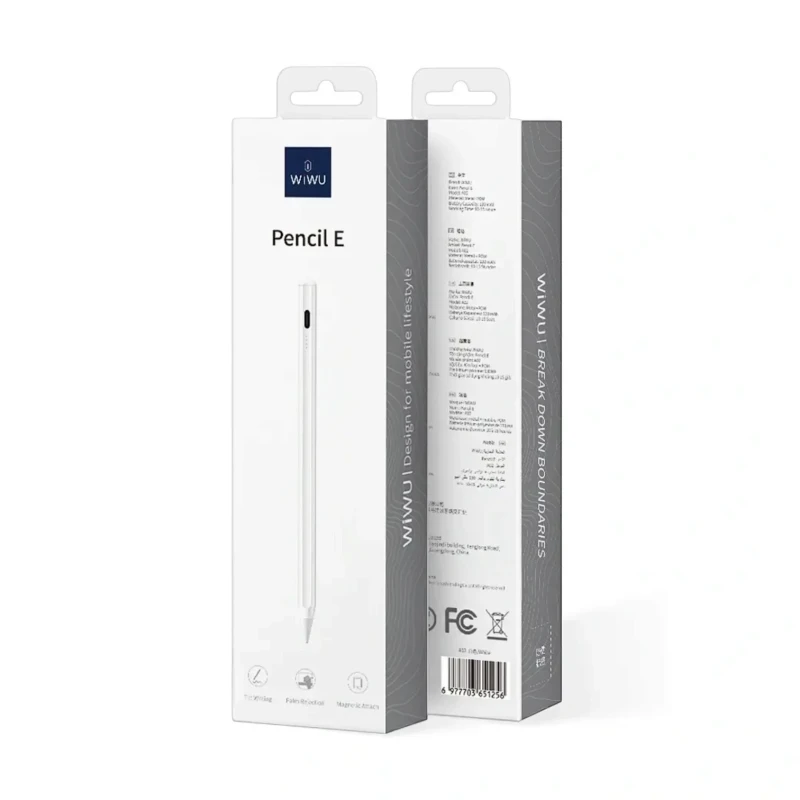 قلم آيباد WiWU Pencil E A02 للكتابة مع رفض لمس راحة اليد