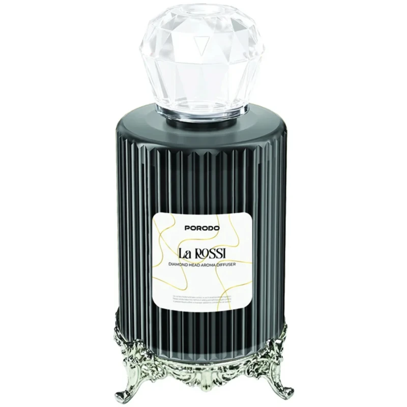 فواحة عطر كهربائية Porodo – 120 مل ورأس بتصميم ماسي اسود