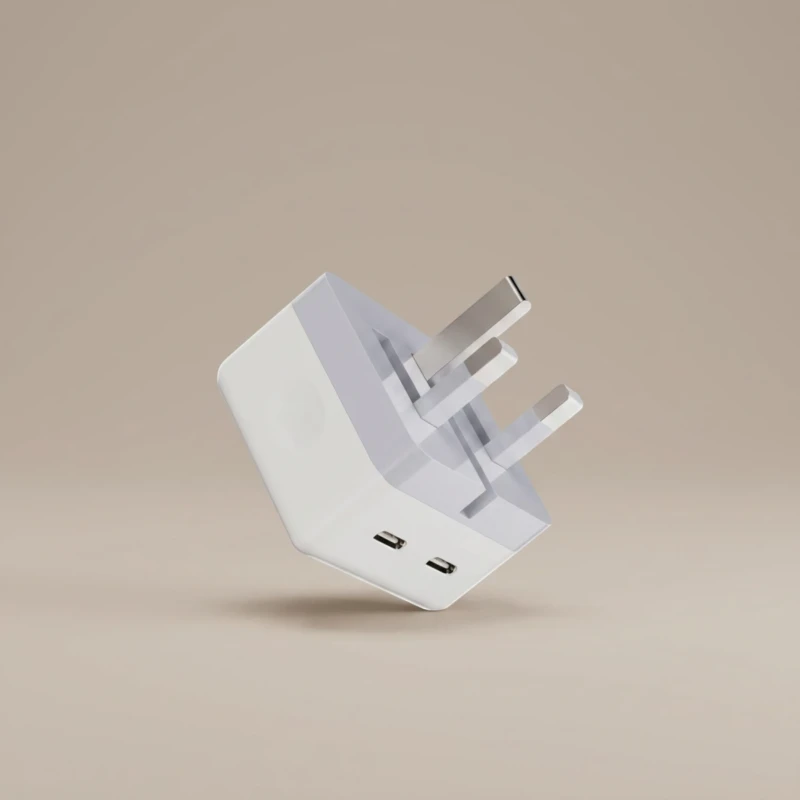 رأسية شاحن بمنفذي USB‑C – قدرة 35 واط أبيض