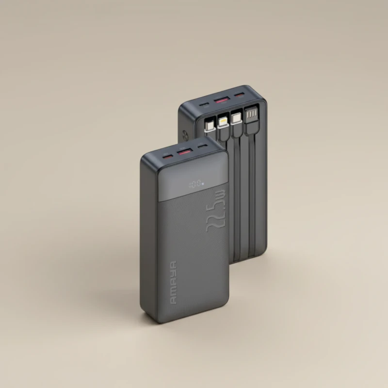 باور بانك Amaya APB-F229 سعة 20000mAh متعدد الكابلات بقدرة 22.5W