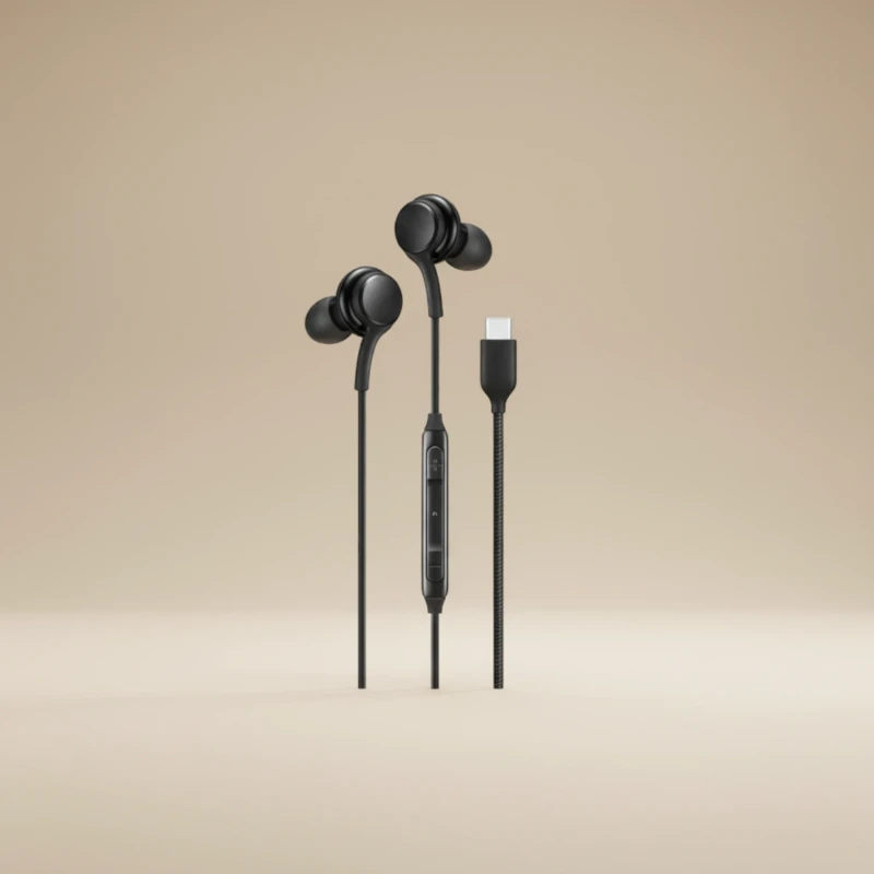 سماعات أذن Yookie ETL02 سلكية Type-C بصوت HiFi