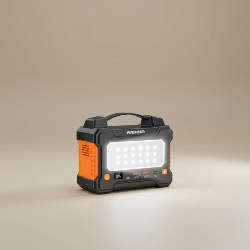باور بانك Amaya APB-F810L PowerBox 80 عملاق بسعة 80000mAh وكشاف كشاف بقدرة 22.5W