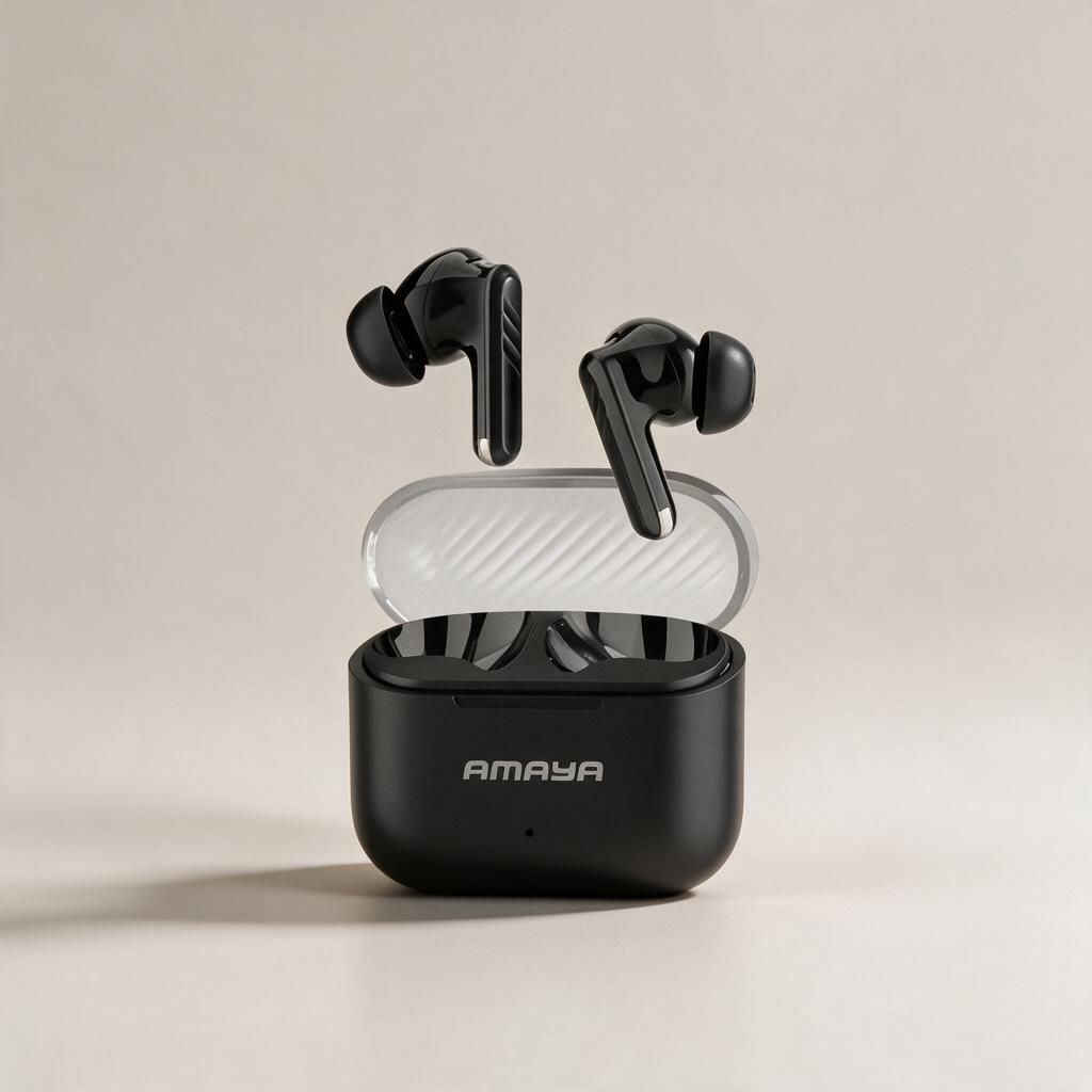 سماعات بلوتوث Amaya ATW-330 Max بمدة تشغيل 60 ساعة