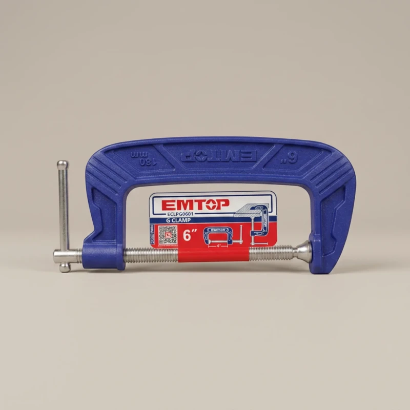 مشبك نجارة حرف G من EMTOP مقاس 6 بوصات موديل ECLPG0601.