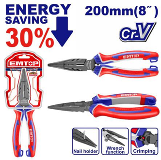 High leverage long nose  pliers-بانسة زرادية بوز رفيع