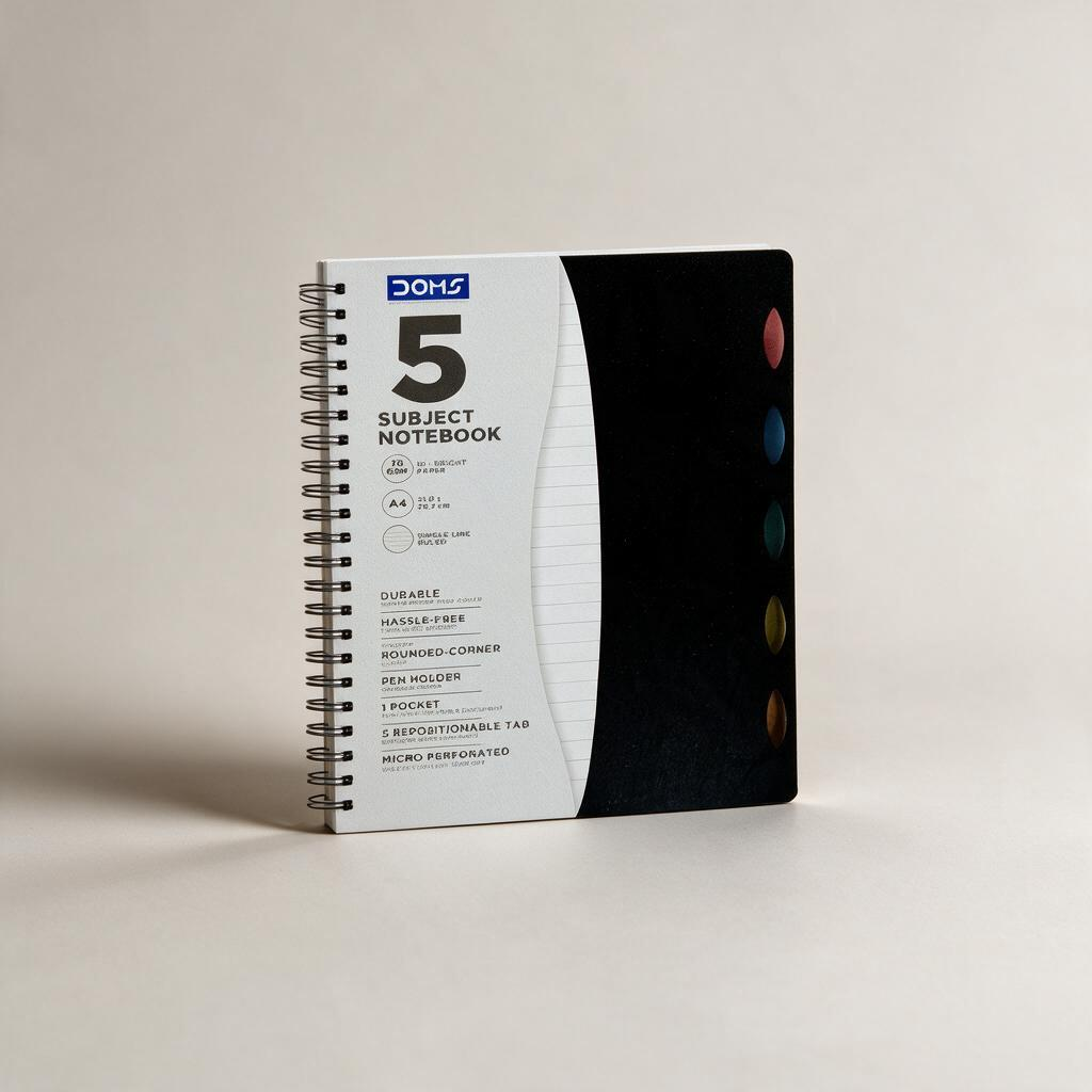 دفتر جامعي DOMS مقاس A4 –  و180 صفحة