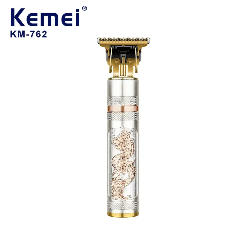 ماكينة تشذيب الشعر KEMEI KM-762 ذات رأس فولاذي قوي الأداء