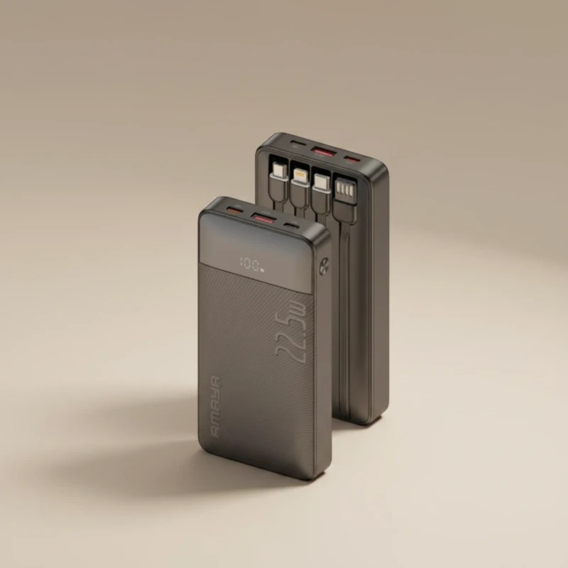 باور بانك Amaya APB-F129 سعة 10000mAh متعدد الكابلات بقدرة 22.5W