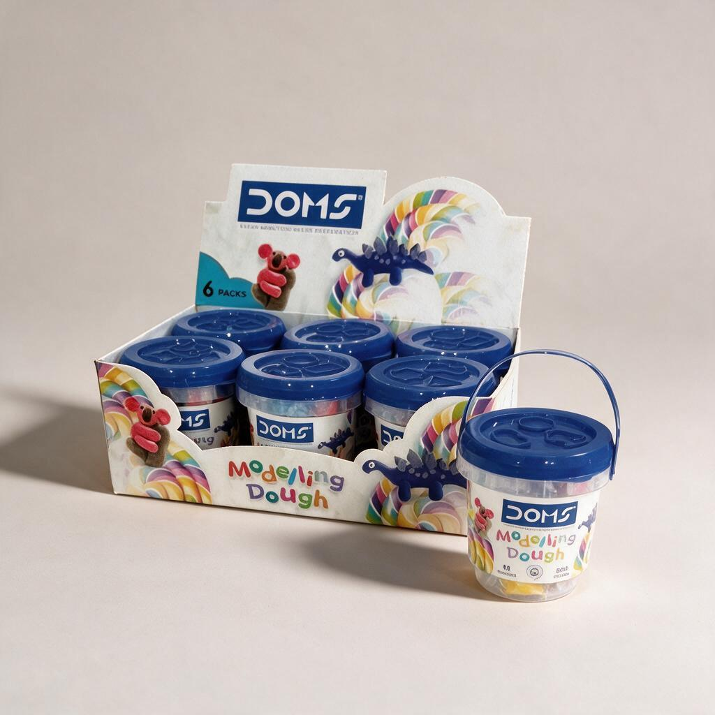 معجون اطفال DOMS Modeling Dough عدد 10 ألوان