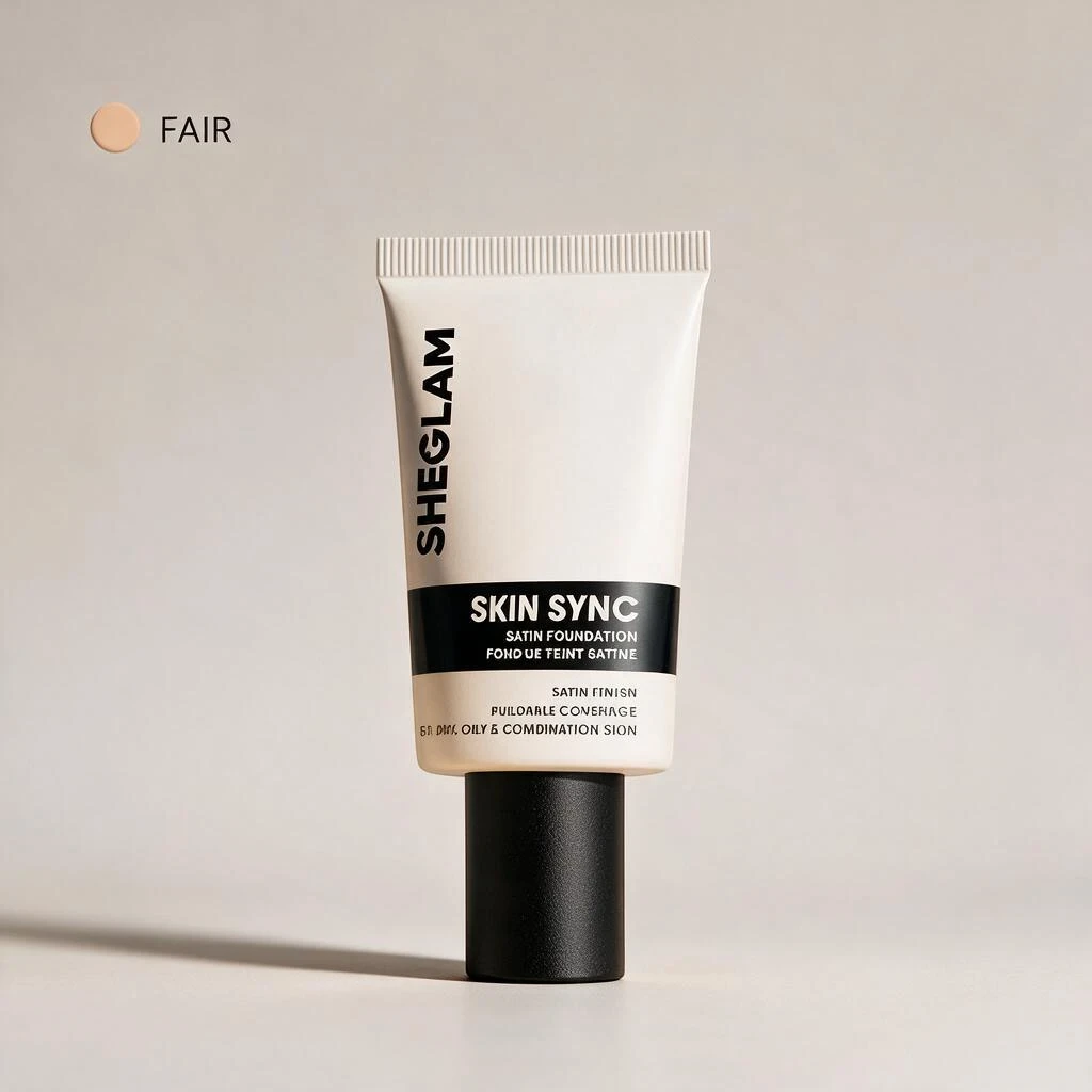 كريم أساس SHEGLAM Skin Sync Satin Foundation – تغطية قابلة للبناء