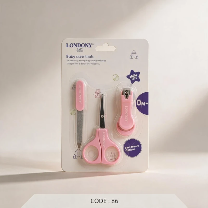 طقم عناية بأظافر الأطفال Londony Baby من 3 قطع – code: 86