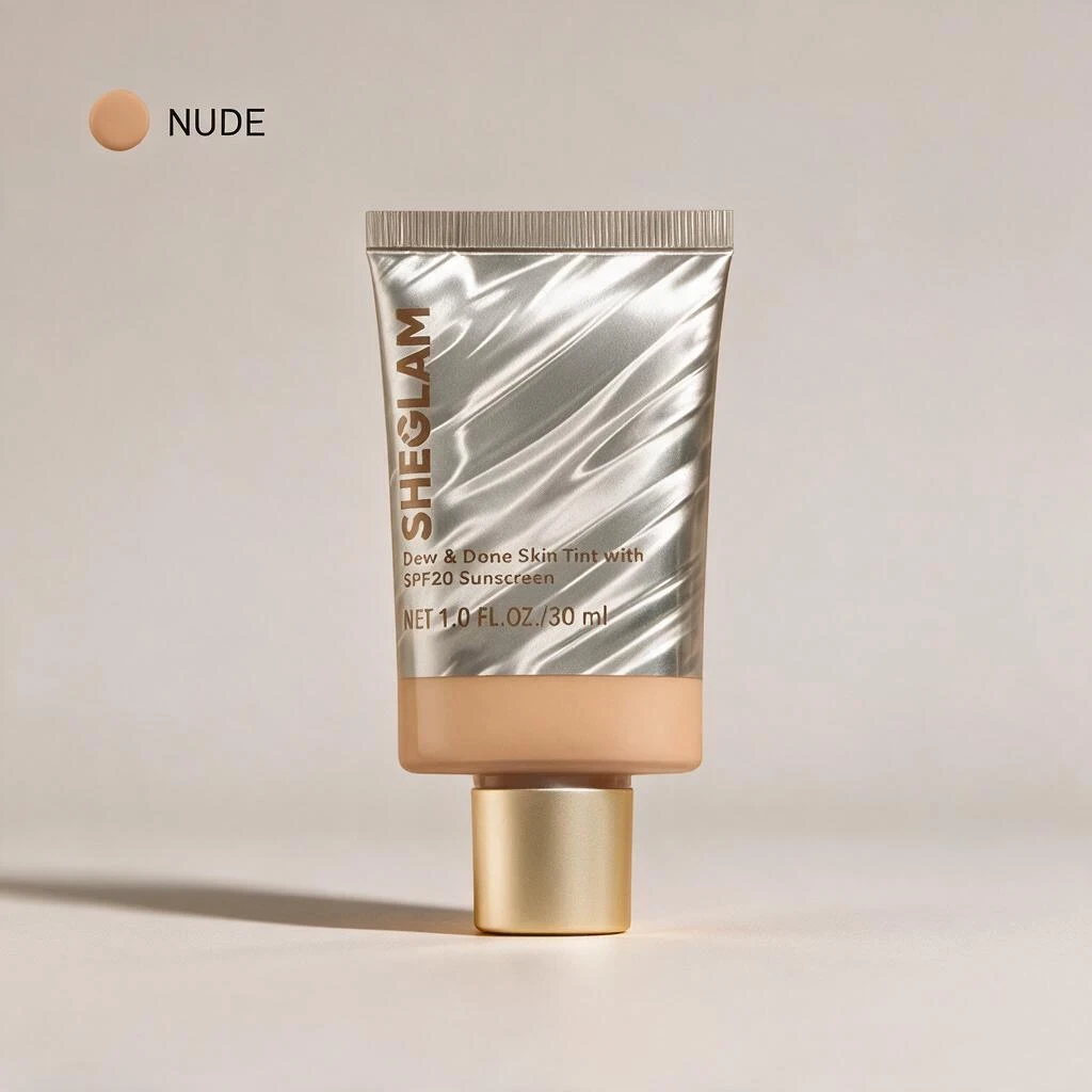 كريم أساس مرطب SHEGLAM Dew & Done Skin Tint – مع عامل حماية SPF 20 وسعة 30 مل